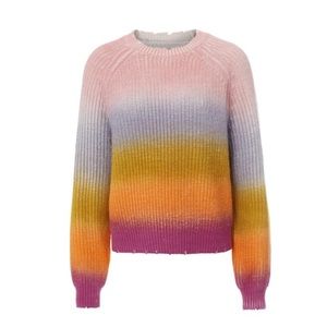 Zadig & Voltaire Kary Long Sleeved Rainbow Sweater